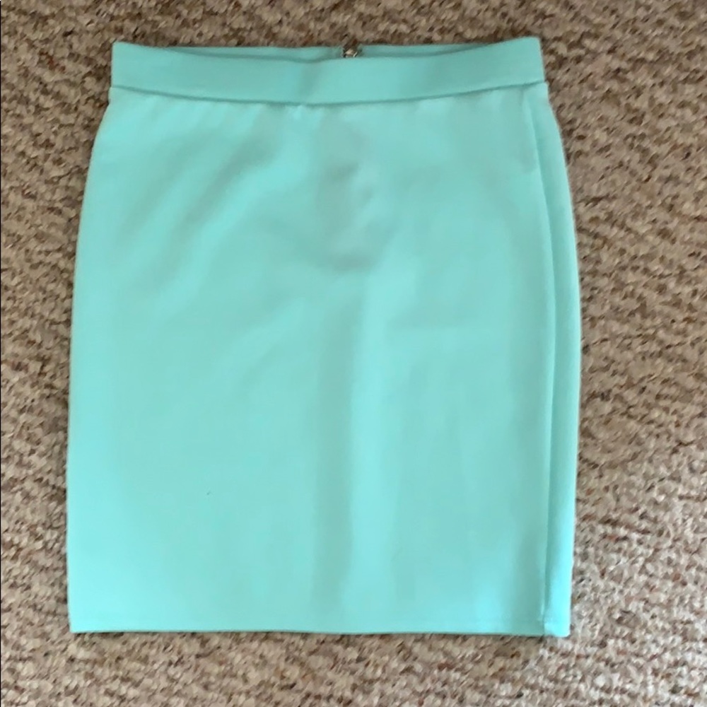 Forever 21 tube mini skirt sea foam green sz s NWT